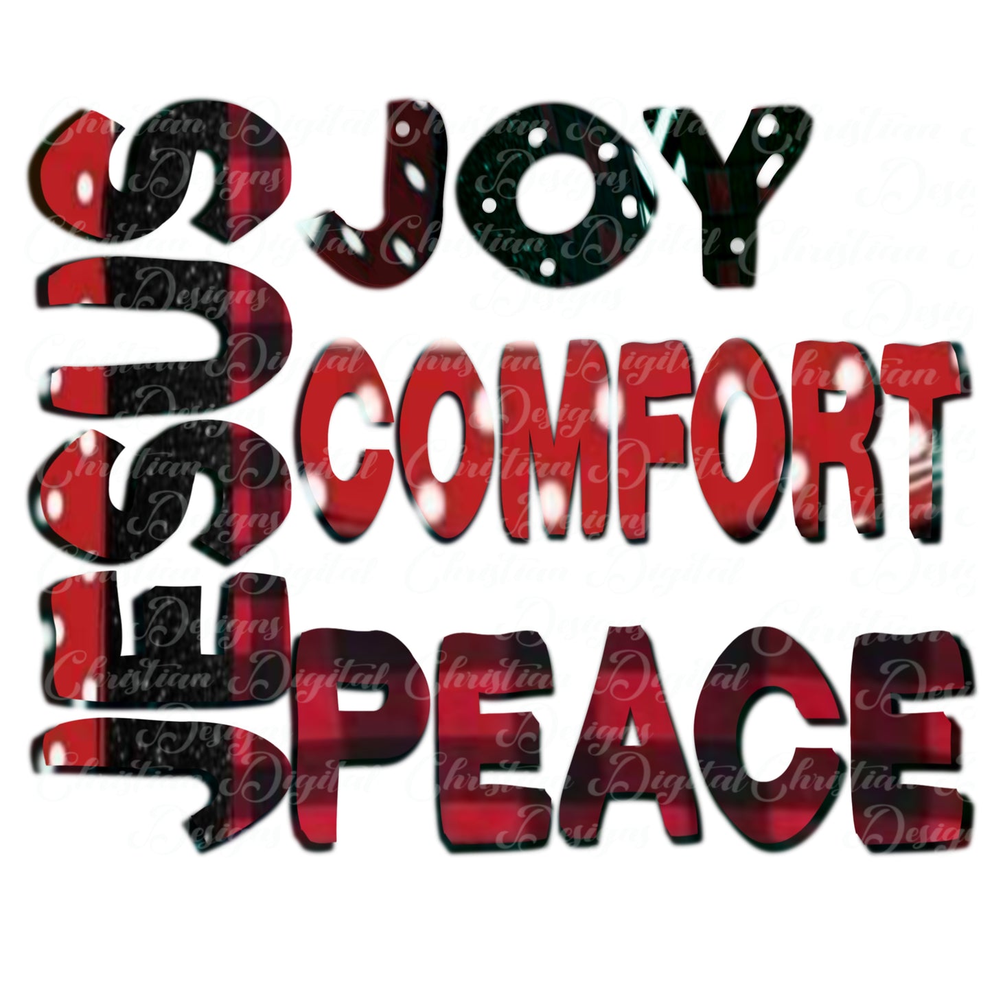 Jesus Joy Comfort Peace (Dark)