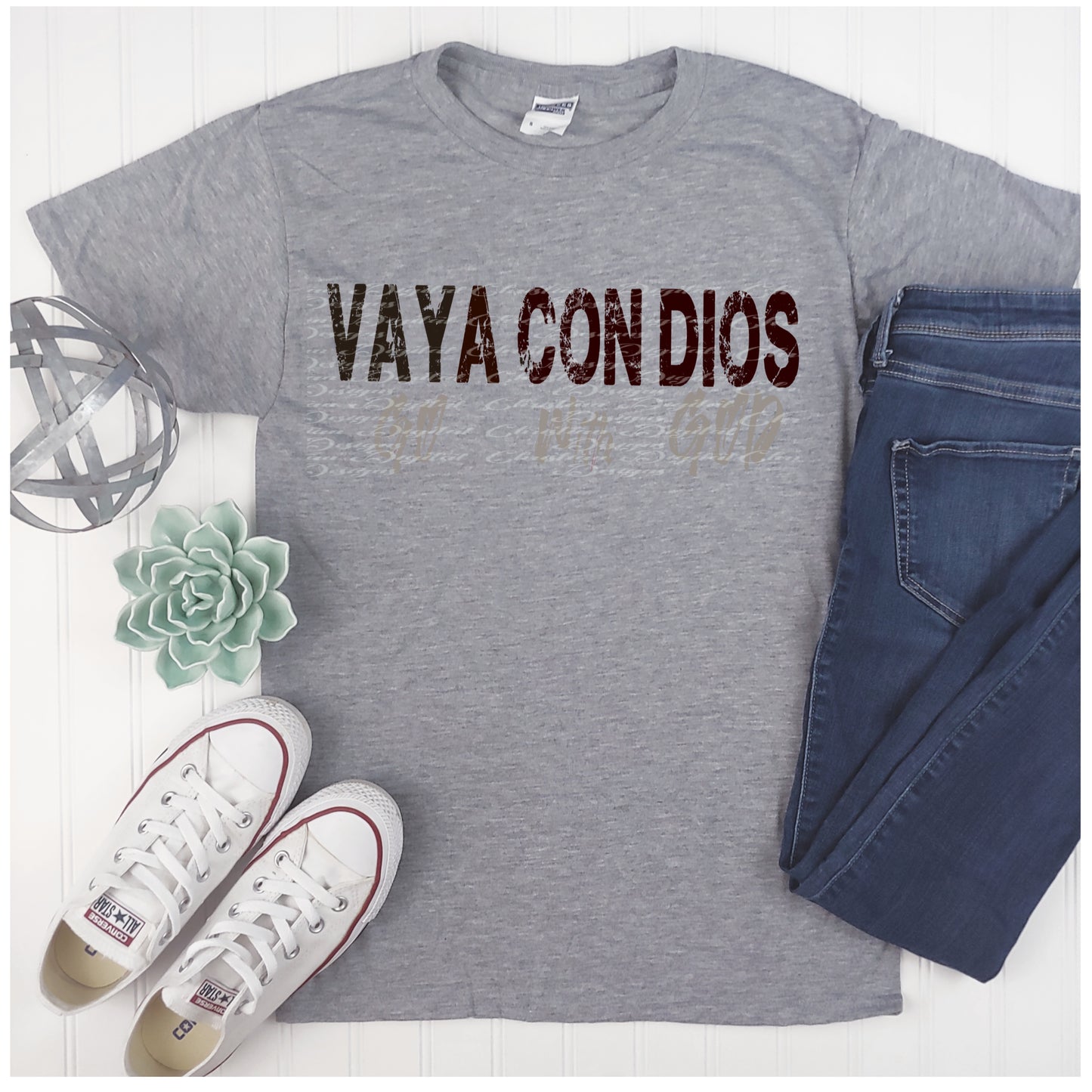 Vaya Con Dios Go With God (Black Lettering)