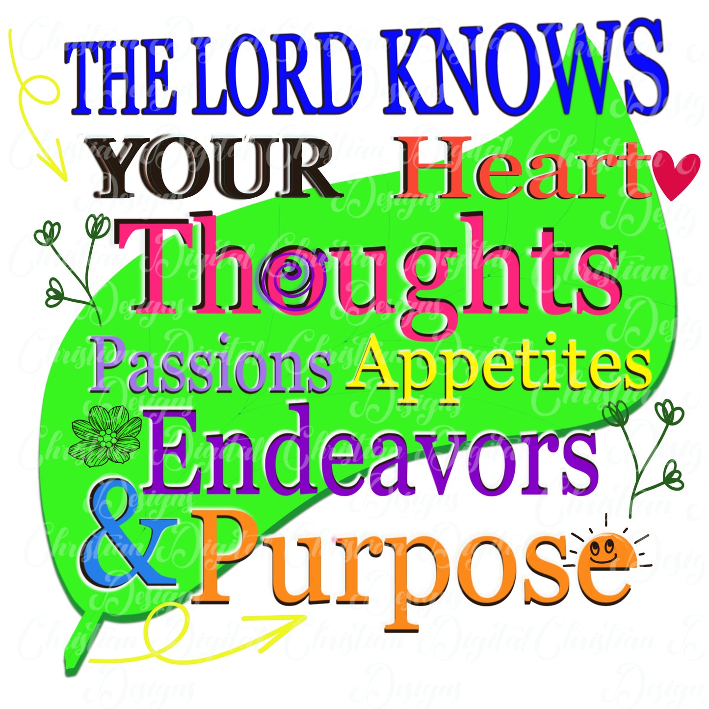 The Lord Knows Your Hearts Thoughts Passions Appetites Endeavors & Purpose