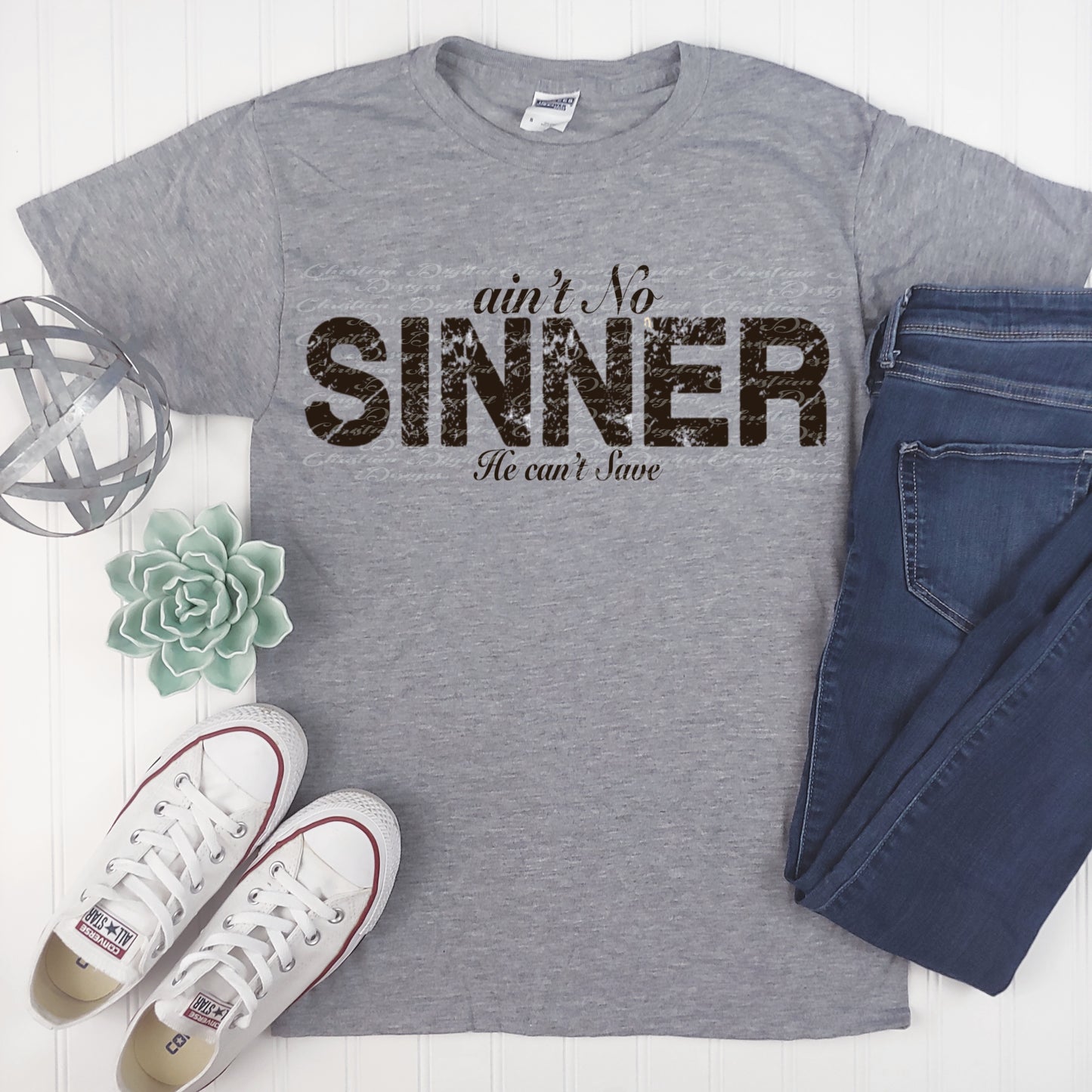 Ain't No Sinner He Can't Save (Black)