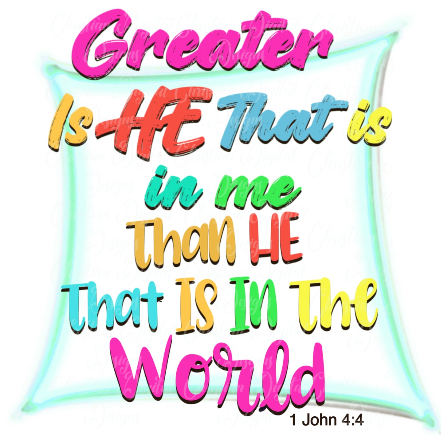 Greater Is He That Is In Me Than He That Is In The World 1 John 4:4