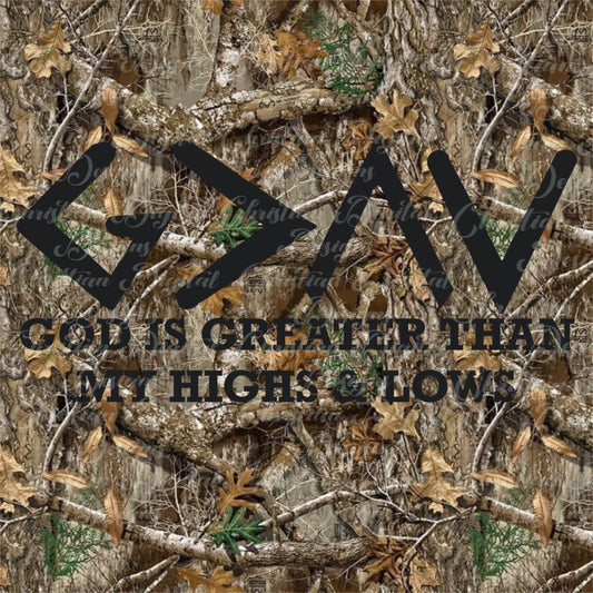 G>^v God Is Greater Than My Highs & Lows (Branches Background)