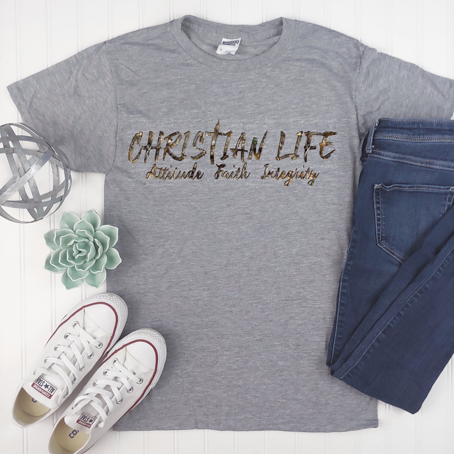 Christian Life Attitude Faith Integrity (Black Pink)