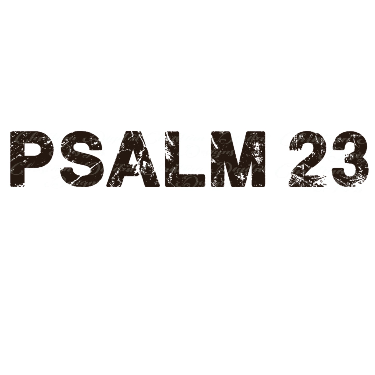 Psalm 23 (black)